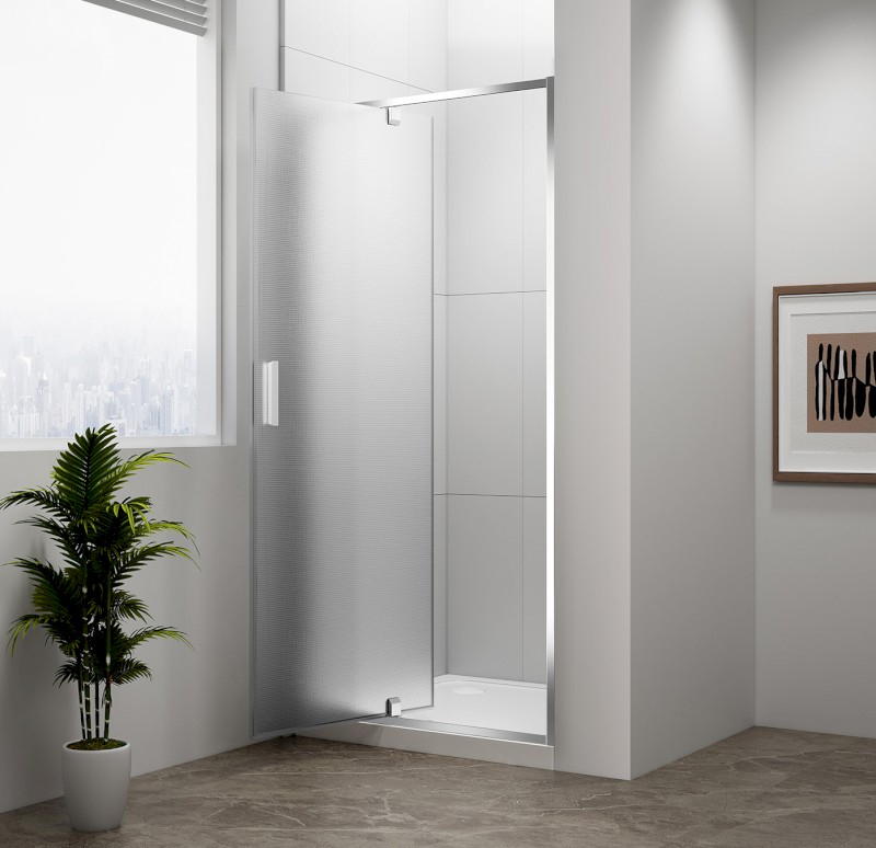 EASY sprchové dveře otočné 880-1020mm, sklo Brick EL1738