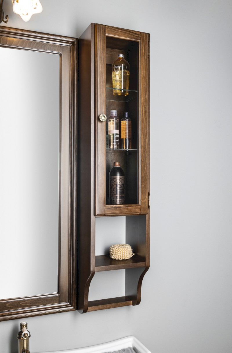 RETRO skříňka k zrcadlu 25x115x20cm, pravá, buk 1681