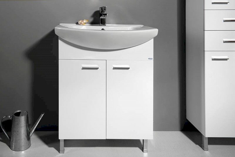 ZOJA umyvadlová skříňka 61,5x74x32cm, bílá, 2x dvířka 51063