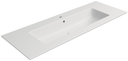 PURA keramické umyvadlo Slim 122x46cm, bílá mat 8887109