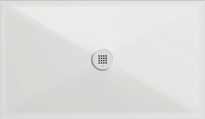 Keramická sprchová vanička, obdélník 120x70x2cm, bílá mat 46120709