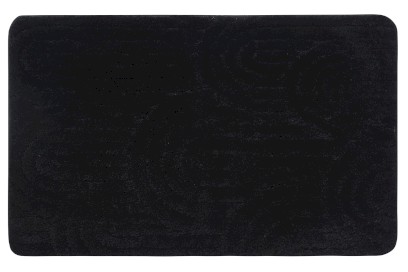 RIST koupelnová předložka, 50x80cm, 100% polyester, protiskluz, černá NI8591