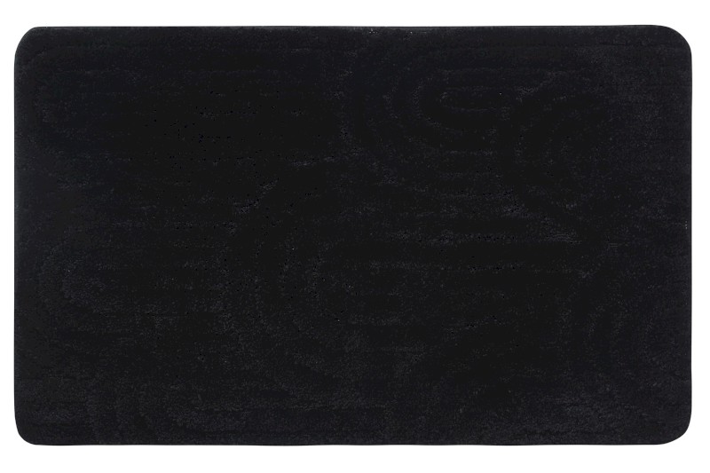 RIST koupelnová předložka, 50x80cm, 100% polyester, protiskluz, černá NI8591