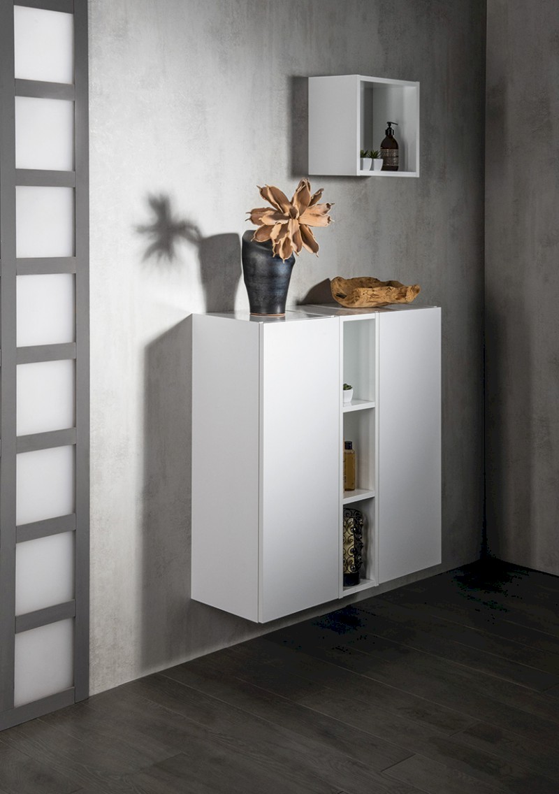 ESPACE skříňka 35x94x32cm, 1x dvířka, levá/pravá, bílá lesk ESC530-3030