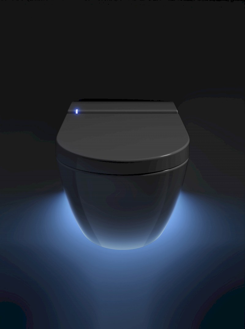 WCLEAN závěsné WC Swirlflush s integrovaným elektronickým bidetem, bílá dual-mat 7418K09