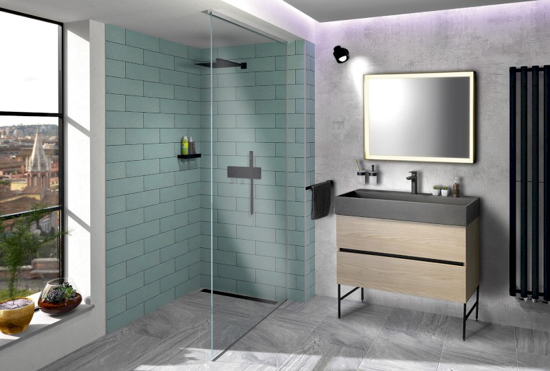 ODETTA umyvadlová skříňka 95x50x43,5cm, borovice rustik DT100-1616