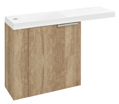 LATUS VI umyvadlová skříňka 50x50x22cm, levá, dub alabama LT615-2222