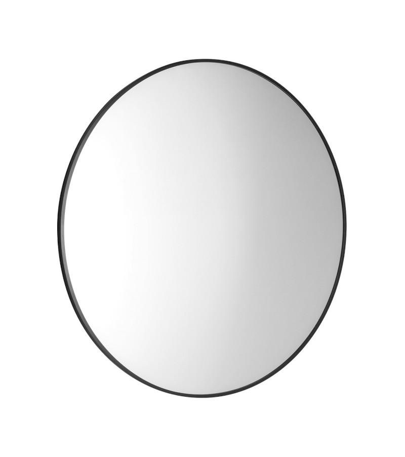 AROWANA kulaté zrcadlo v rámu ø 60cm, černá mat AWB060