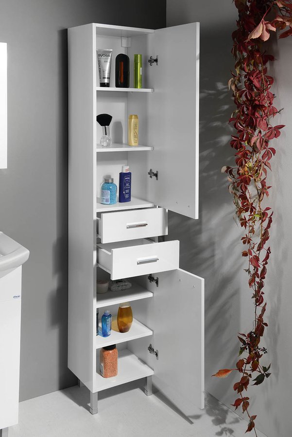 ZOJA/KERAMIA FRESH skříňka vysoká 35x184x29cm, bílá 51220