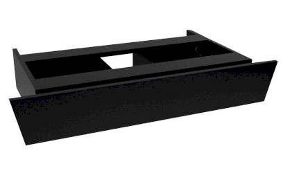 TWIGA PLUS umyvadlová zásuvka 88,5x17x43,5cm, černá mat VC460-3535