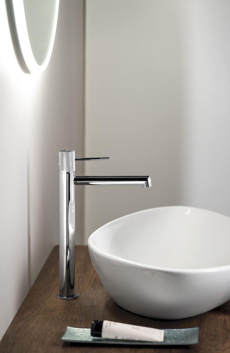 SOLARIS stojánková umyvadlová baterie vysoká, chrom WD006