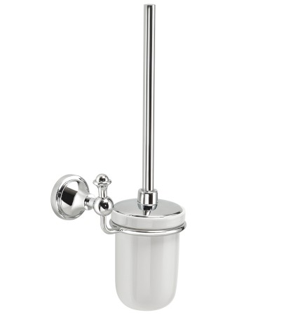 NEVIS WC štětka závěsná, keramika, chrom NV330313
