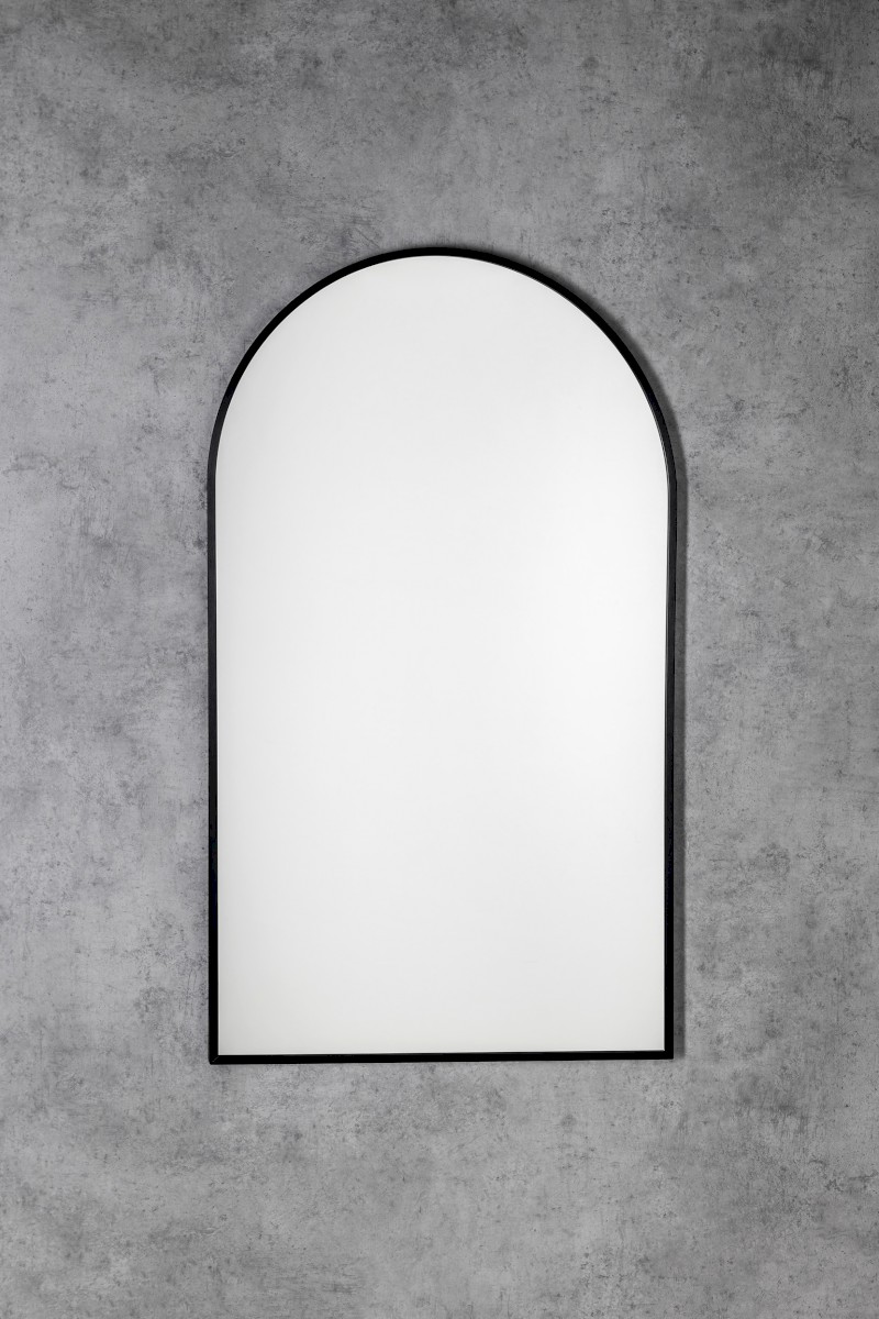 AROWANA zrcadlo v rámu 55x95cm, černá mat AWB5595