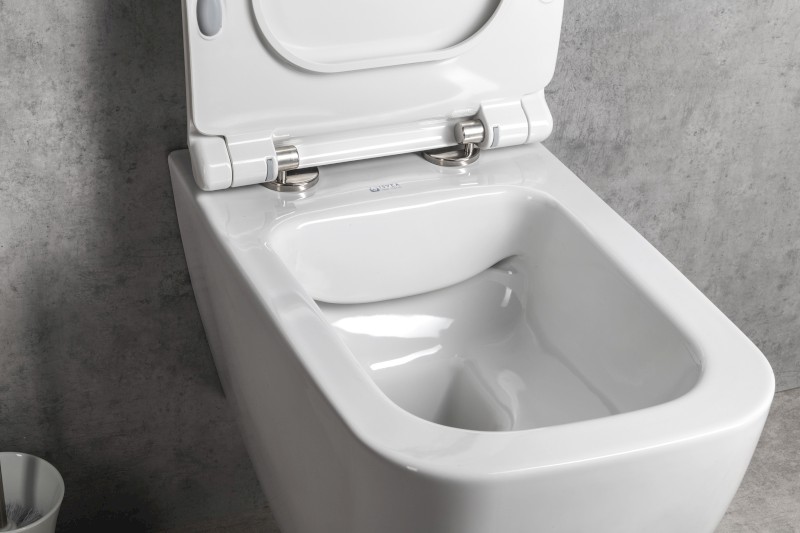 VEA závěsná WC mísa Rimless, 34,5x52cm, bílá 10VA02001