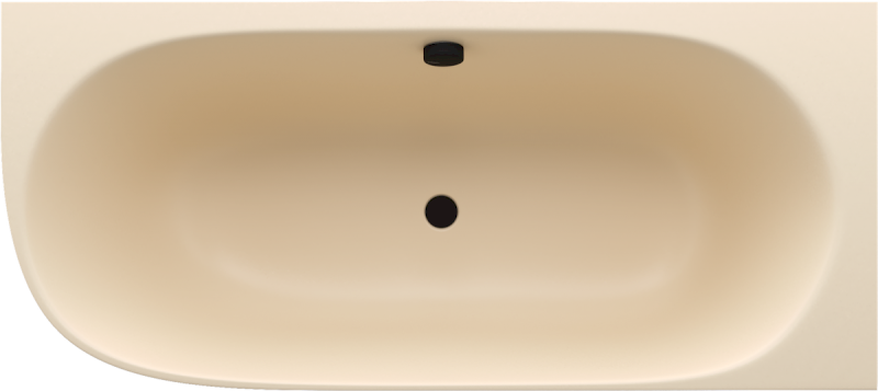 SUSSI R rohová stojící vana litý mramor 160x70x49,5cm, béžová mat 90191R.81