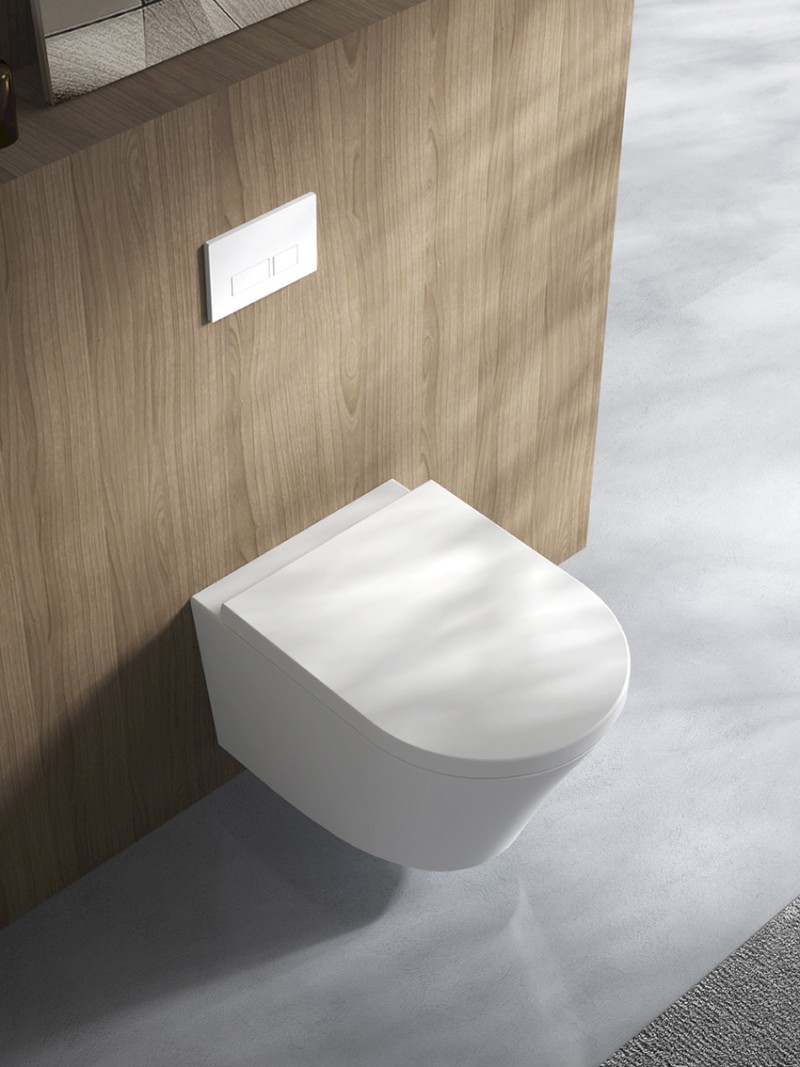 PACO závěsná WC mísa, Vortex Rimless, 36x53cm, bílá PZ1012V