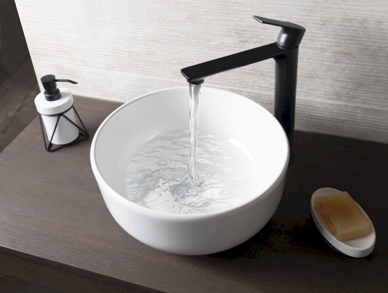 EMMI keramické umývátko na desku, Ø 33cm, bílá TU0077