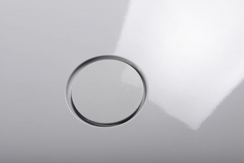 MIRAI sprchová vanička z litého mramoru, obdélník 120x90x1,8cm, levá, bílá 73179