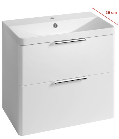 DENEB umyvadlová skříňka 60,5x55x34,5cm, bílá mat DN264
