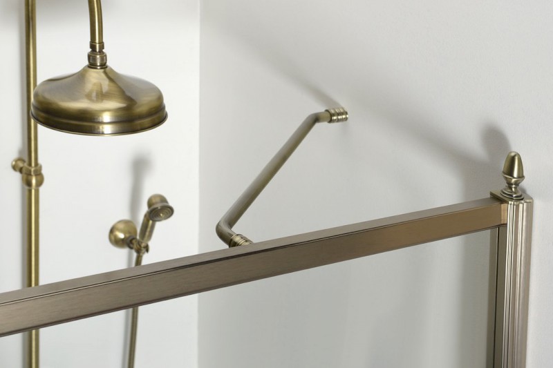 ANTIQUE vzpěra k zástěnám 400mm, bronz GQV220