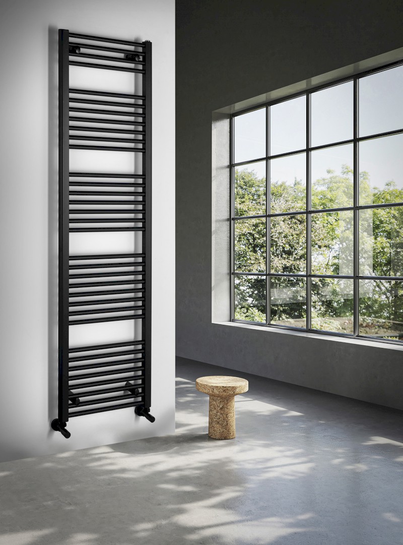 DIRECT otopné těleso s bočním připojením 450x1680mm, černá mat ILR64B