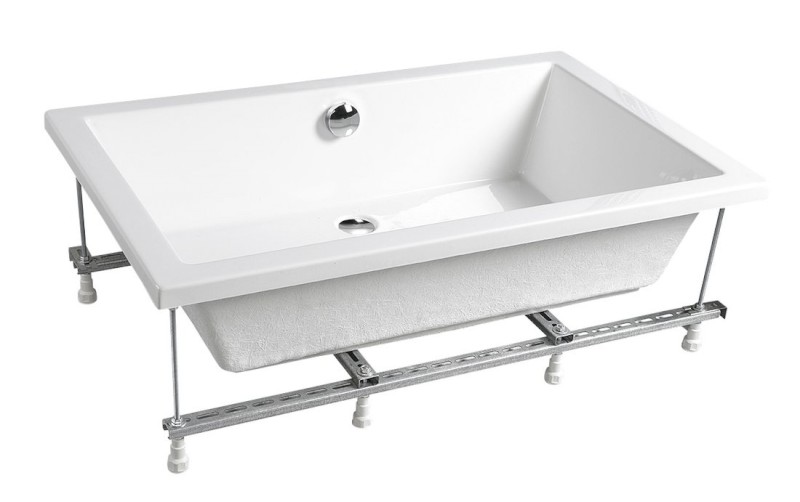 DEEP hluboká sprchová vanička s konstrukcí, obdélník 110x75x26cm, bílá 72884