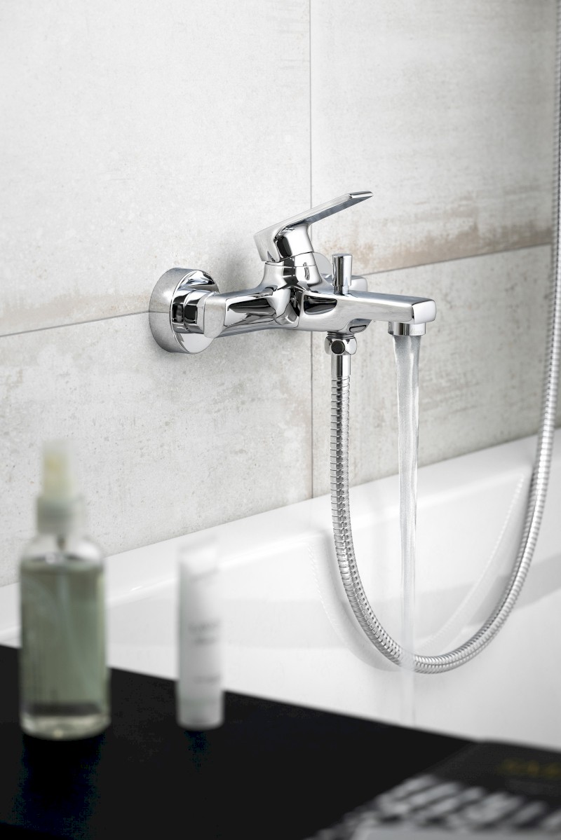 KAI nástěnná vanová baterie, chrom KA10