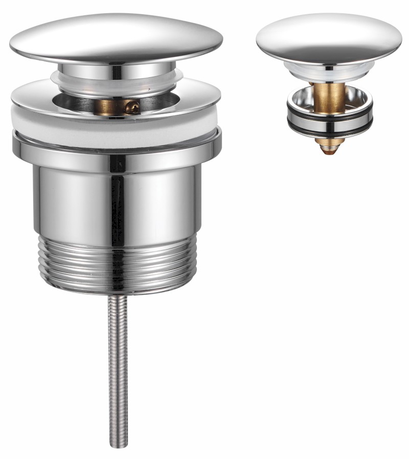 Umyvadlová výpust 6/4“, click-clack, velká zátka, 10-60mm, chrom 151.317.1