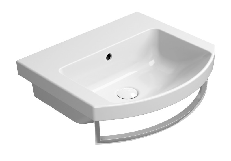 NORM keramické umyvadlo 51x45cm, oblé, bez otvoru, bílá ExtraGlaze 8646011