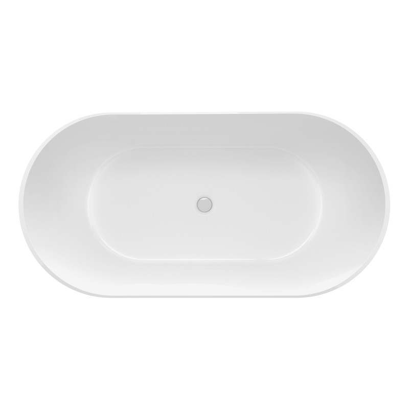 REDUTA volně stojící vana litý mramor 171x81x46cm, bílá 72842