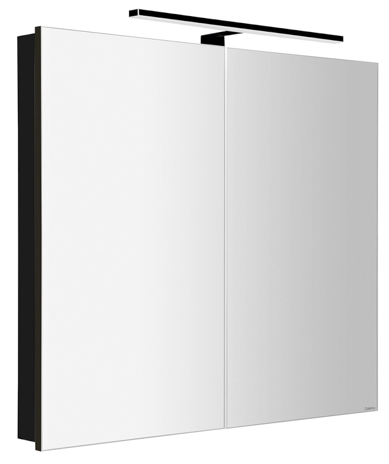 GRETA galerka s LED osvětlením, 81x70x14cm, černá mat GR085-0035