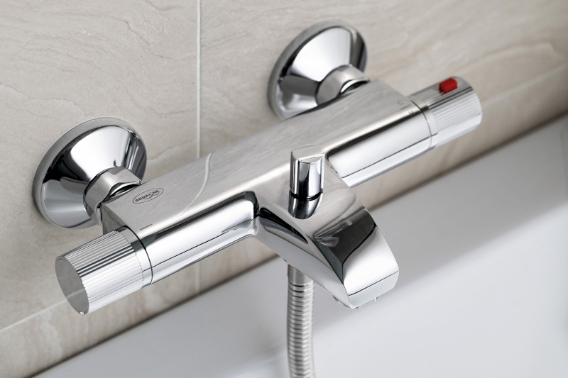 ACTION nástěnná vanová termostatická baterie, chrom MB106