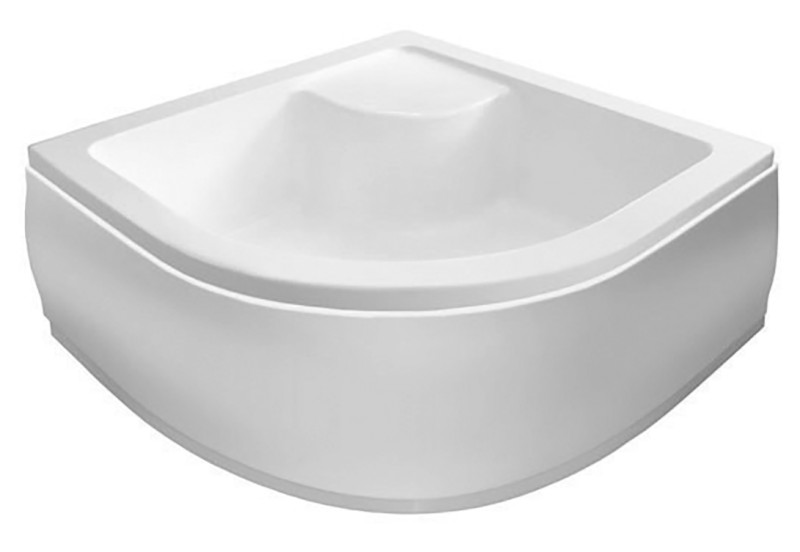 Sprchová vanička akrylátová, čtvrtkruh 90x90x28cm, včetně nožiček, R550 C93