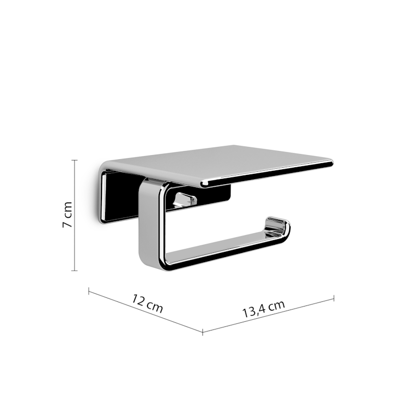 IL GIGLIO držák toaletního papíru s poličkou, chrom A92513