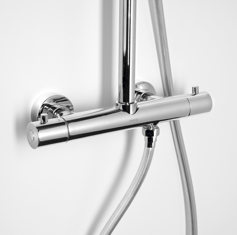 Sprchový sloup s termostatickou baterií, chrom KU139