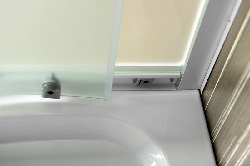 ARLEN čtvrtkruhová sprchová zástěna 800x800 mm, sklo BRICK BTR800