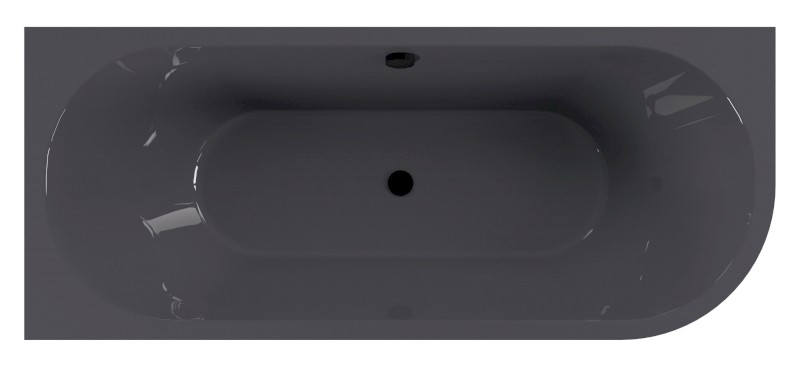 VIVA L MONOLITH asymetrická vana 170x75x60cm, šedá 70119M.30