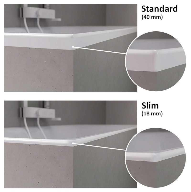 EBRO SLIM obdélníková vana 170x75x39cm, bílá 26711S