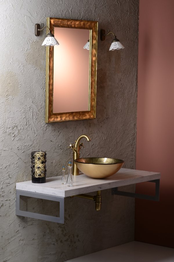 ANTEA stojánková umyvadlová baterie vysoká s výpustí, výška 300mm, bronz 3276L