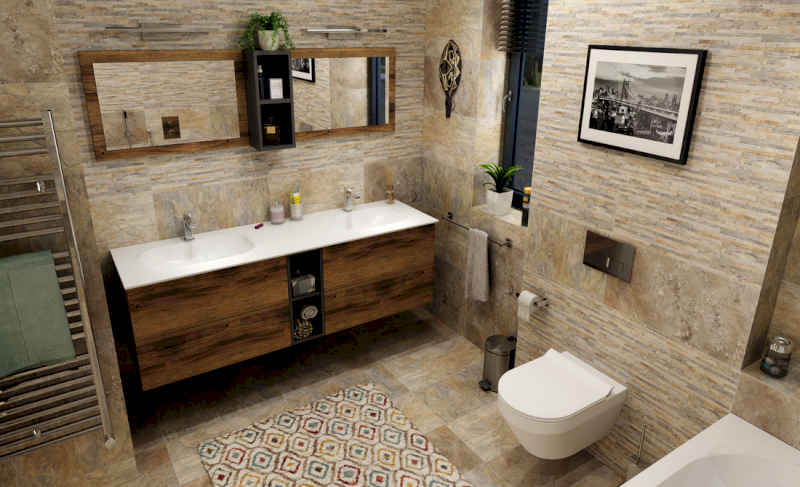 IMPALA umyvadlo pod desku, Rockstone, 58,8x35,5cm, bílá mat IM540