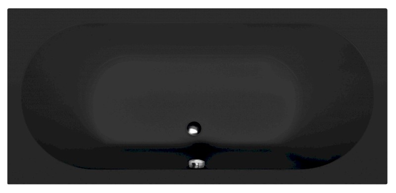 LEVANA obdélníková vana 170x80x39cm, černá mat 71745.21