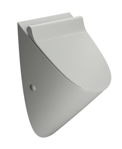 COMMUNITY urinál se zakrytým přívodem vody s otvory pro víko 31x54,5cm, cenere mat 769617