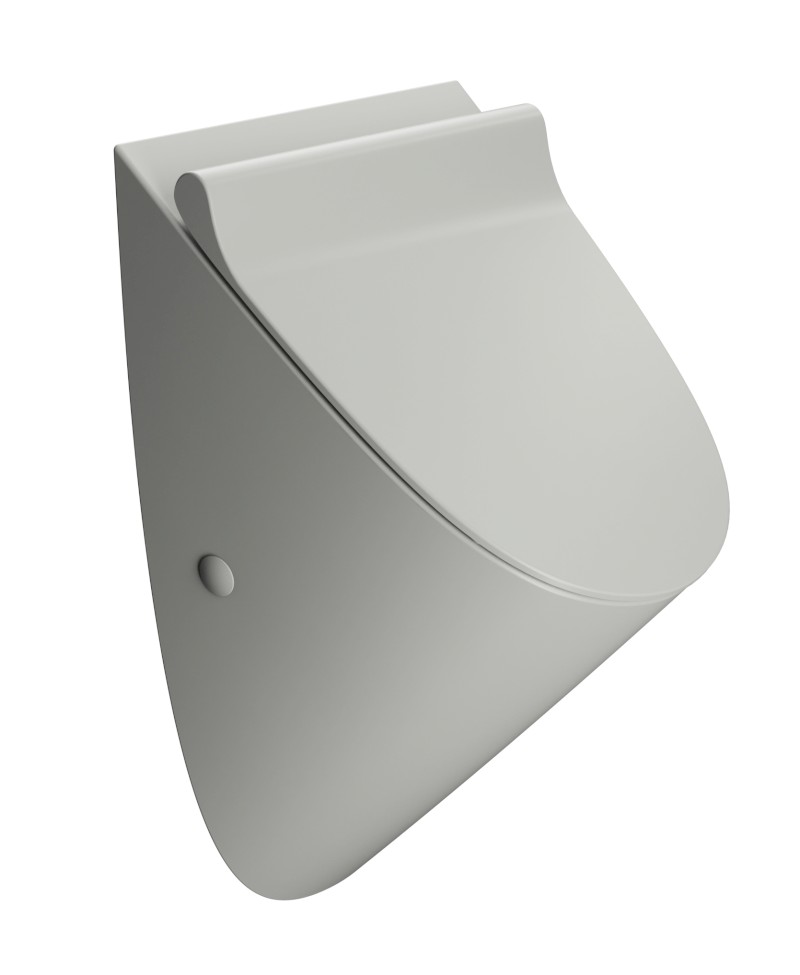 COMMUNITY urinál se zakrytým přívodem vody s otvory pro víko 31x54,5cm, cenere mat 769617