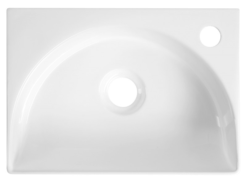 RUBIC keramické umývátko 34x25cm, bílá NP452