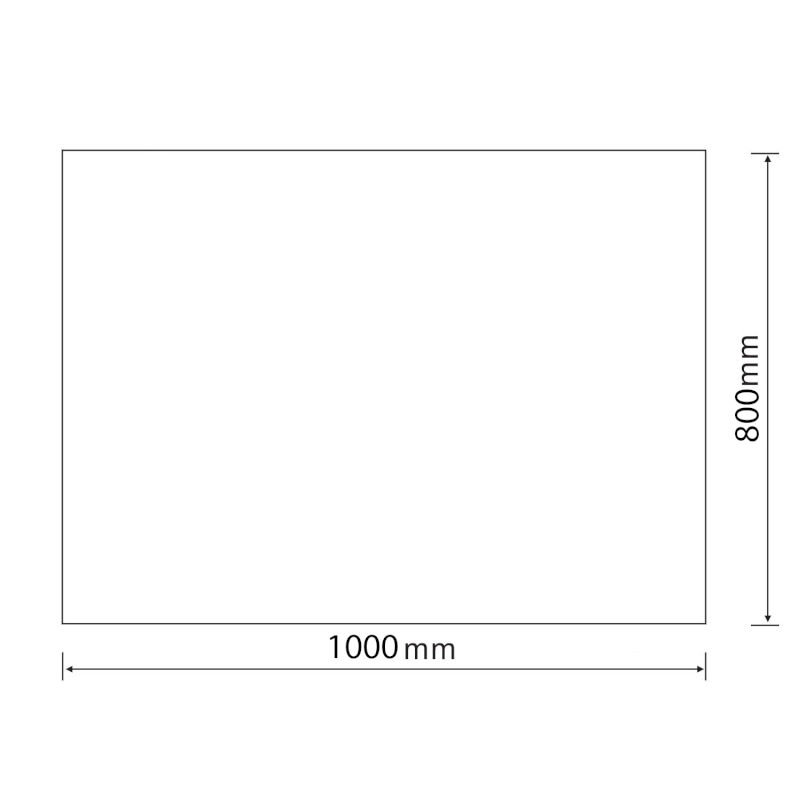 SECA zrcadlo s broušenou hranou 100x80cm, CU free 22499