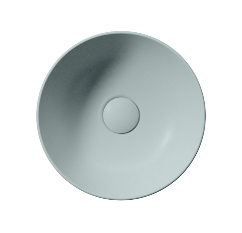 PURA keramické umývátko na desku, průměr 32cm, ghiaccio mat 885415