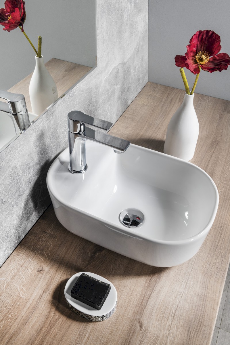 MANAKI keramické umývátko 42x28cm, bílá TU0076