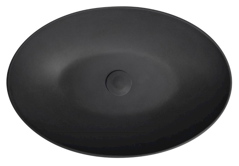 FORMIGO betonové umyvadlo na desku, 60x40cm, antracit mat FG216