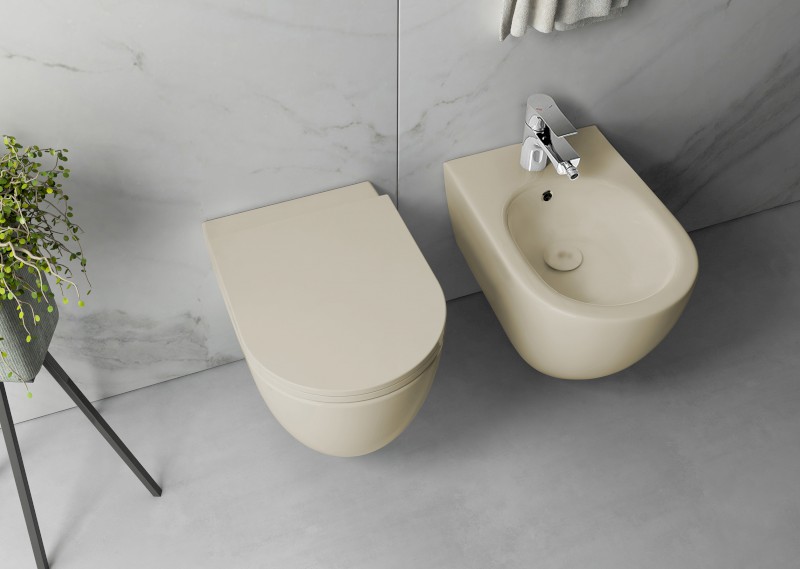 INFINITY bidet závěsný, 36,5x53cm, ivory 10NF41001-2K