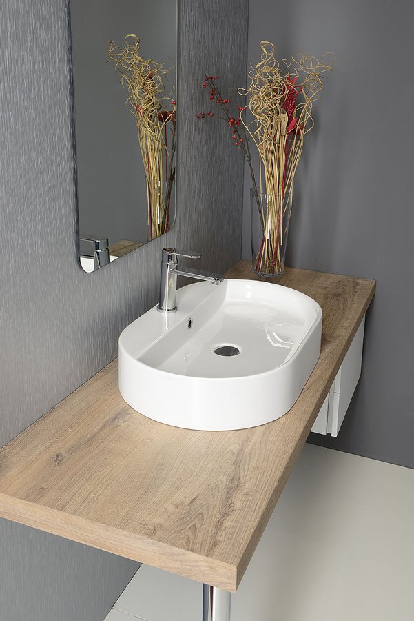 RING keramické umyvadlo na desku 65x40cm, bílá 028501